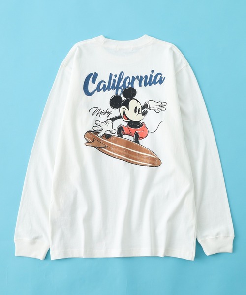 Disney(ディズニー)の「ミッキーマウス サーフ/プリントロンTEE(Tシャツ/カットソー・メンズ・ホワイト系1/ホワイト系2・M)」の18枚目の写真