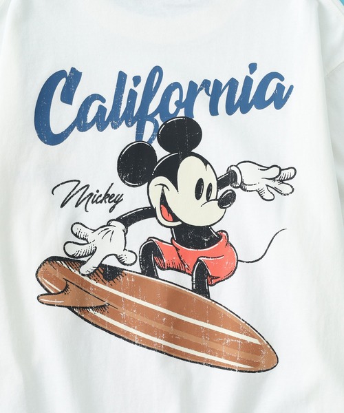 Disney(ディズニー)の「ミッキーマウス サーフ/プリントロンTEE(Tシャツ/カットソー・メンズ・ホワイト系1/ホワイト系2・M)」の19枚目の写真