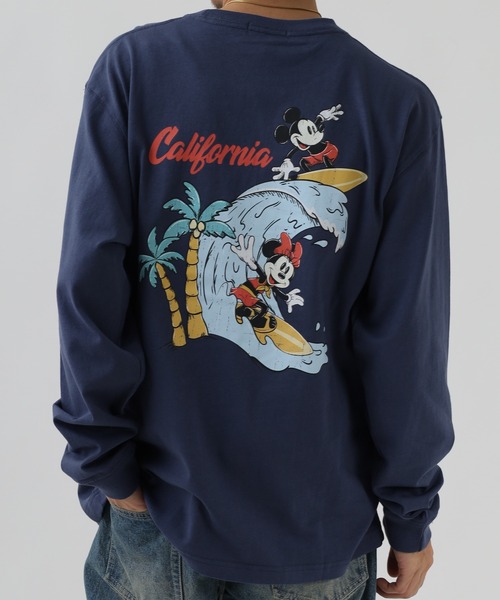 Disney(ディズニー)の「ミッキーマウス サーフ/プリントロンTEE(Tシャツ/カットソー・メンズ・ホワイト系1/ホワイト系2・M)」の11枚目の写真