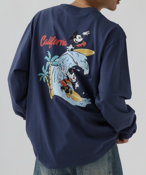 Disney(ディズニー)の「ミッキーマウス サーフ/プリントロンTEE(Tシャツ/カットソー・メンズ・ホワイト系1/ホワイト系2・M)」の12枚目の写真