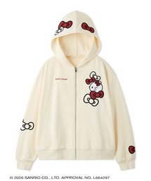リボン裏毛パーカー