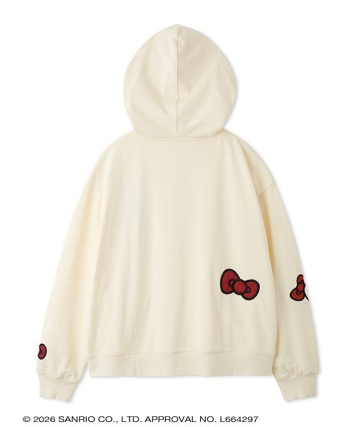 sanrio house(サンリオハウス)の「リボン裏毛パーカー(パーカー・レディース・オフホワイト/その他・F)」の7枚目の写真