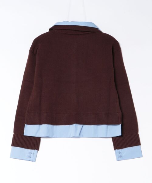 TITE IN THE STORE(ティテ インザ ストア)の「【ZOZOTOWN限定】シャツドッキングカーディガン(ニット/セーター・レディース・ミント/ブラウン/グレー・FREE)」の9枚目の写真