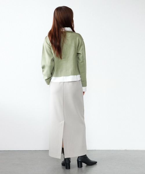 TITE IN THE STORE(ティテ インザ ストア)の「【ZOZOTOWN限定】シャツドッキングカーディガン(ニット/セーター・レディース・ミント/ブラウン/グレー・FREE)」の20枚目の写真