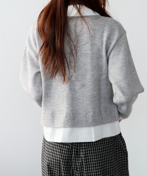 TITE IN THE STORE(ティテ インザ ストア)の「【ZOZOTOWN限定】シャツドッキングカーディガン(ニット/セーター・レディース・ミント/ブラウン/グレー・FREE)」の21枚目の写真