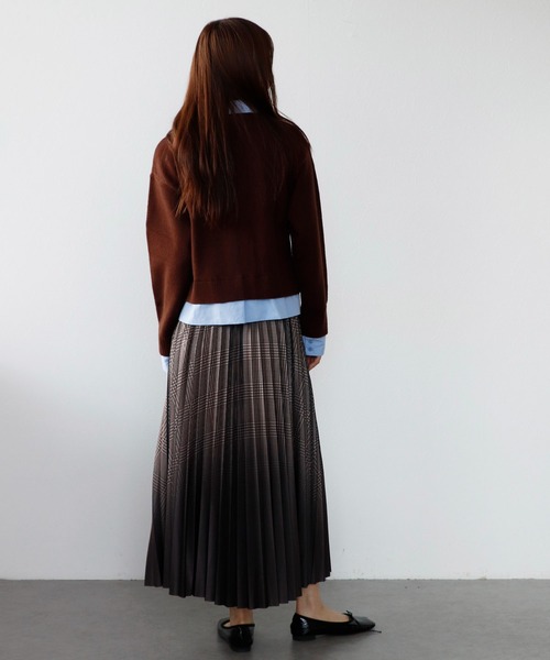 TITE IN THE STORE(ティテ インザ ストア)の「【ZOZOTOWN限定】シャツドッキングカーディガン(ニット/セーター・レディース・ミント/ブラウン/グレー・FREE)」の8枚目の写真