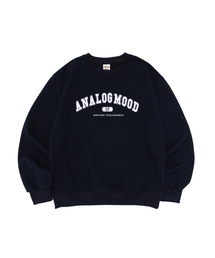 [起毛なし/起毛あり] アーチロゴ スウェットシャツ (ネイビー)