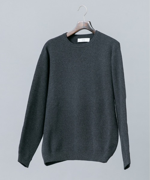 URBAN RESEARCH ROSSO MEN（アーバンリサーチロッソメン）の「『XLイズあり』コットンカシミヤニットスウェット（ニット/セーター・メンズ・ブルー/アイボリー/ブラック/マスタード/チャコールグレー・X-LARGE/LARGE/MEDIUM）」の4枚目の写真