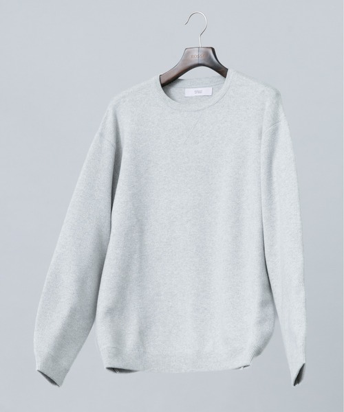 URBAN RESEARCH ROSSO MEN（アーバンリサーチロッソメン）の「『XLイズあり』コットンカシミヤニットスウェット（ニット/セーター・メンズ・ブルー/アイボリー/ブラック/マスタード/チャコールグレー・X-LARGE/LARGE/MEDIUM）」の2枚目の写真