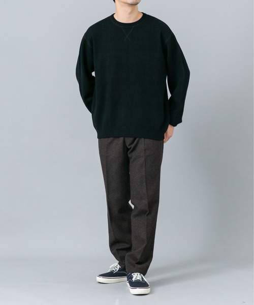 URBAN RESEARCH ROSSO MEN（アーバンリサーチロッソメン）の「『XLイズあり』コットンカシミヤニットスウェット（ニット/セーター・メンズ・ブルー/アイボリー/ブラック/マスタード/チャコールグレー・X-LARGE/LARGE/MEDIUM）」の12枚目の写真