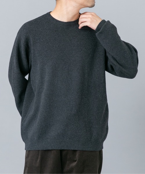 URBAN RESEARCH ROSSO MEN（アーバンリサーチロッソメン）の「『XLイズあり』コットンカシミヤニットスウェット（ニット/セーター・メンズ・ブルー/アイボリー/ブラック/マスタード/チャコールグレー・X-LARGE/LARGE/MEDIUM）」の14枚目の写真