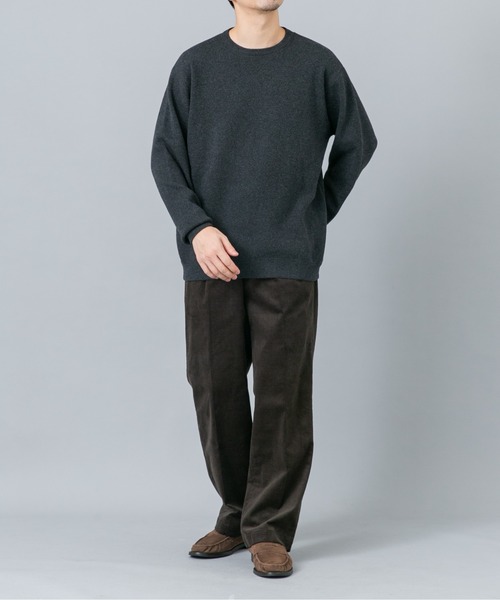 URBAN RESEARCH ROSSO MEN（アーバンリサーチロッソメン）の「『XLイズあり』コットンカシミヤニットスウェット（ニット/セーター・メンズ・ブルー/アイボリー/ブラック/マスタード/チャコールグレー・X-LARGE/LARGE/MEDIUM）」の16枚目の写真
