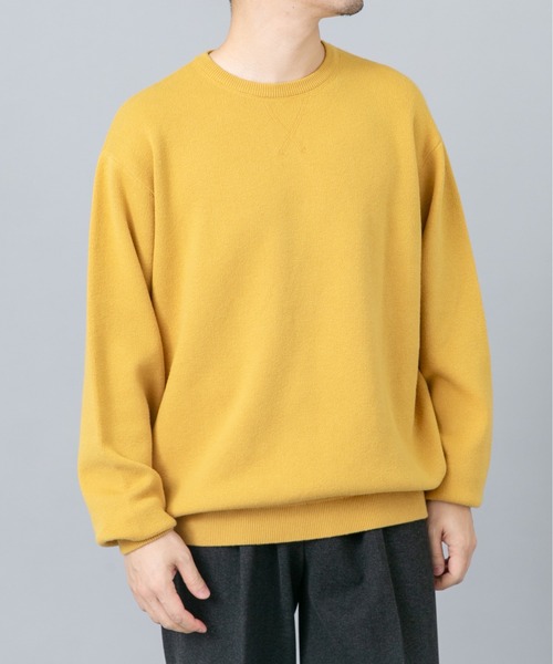 URBAN RESEARCH ROSSO MEN（アーバンリサーチロッソメン）の「『XLイズあり』コットンカシミヤニットスウェット（ニット/セーター・メンズ・ブルー/アイボリー/ブラック/マスタード/チャコールグレー・X-LARGE/LARGE/MEDIUM）」の21枚目の写真