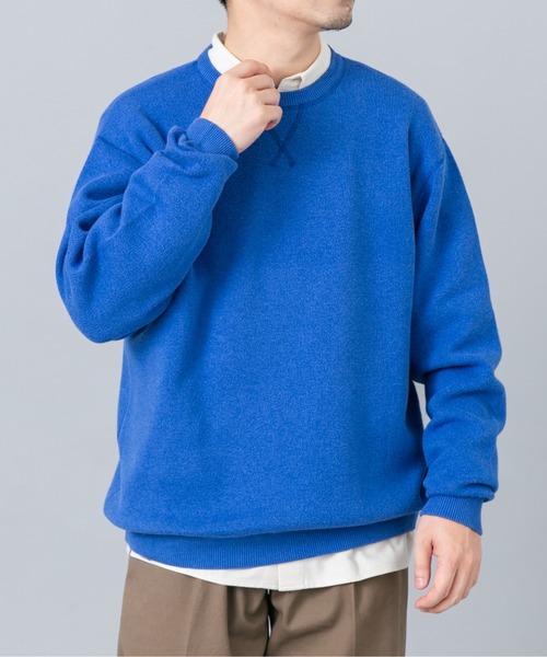 URBAN RESEARCH ROSSO MEN（アーバンリサーチロッソメン）の「『XLイズあり』コットンカシミヤニットスウェット（ニット/セーター・メンズ・ブルー/アイボリー/ブラック/マスタード/チャコールグレー・X-LARGE/LARGE/MEDIUM）」の17枚目の写真