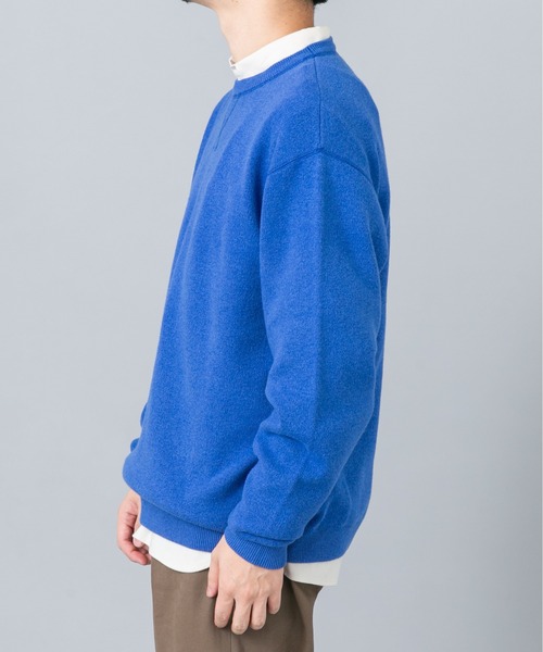 URBAN RESEARCH ROSSO MEN（アーバンリサーチロッソメン）の「『XLイズあり』コットンカシミヤニットスウェット（ニット/セーター・メンズ・ブルー/アイボリー/ブラック/マスタード/チャコールグレー・X-LARGE/LARGE/MEDIUM）」の19枚目の写真