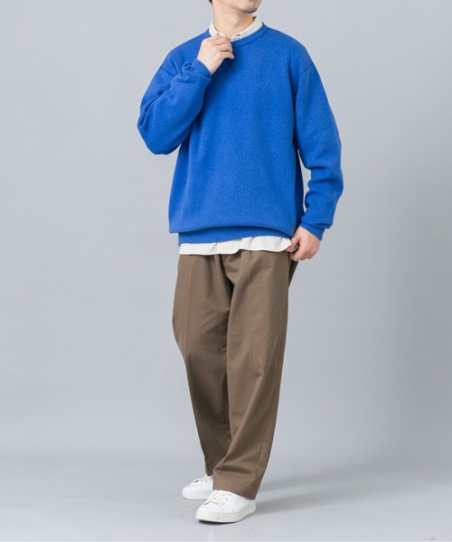 URBAN RESEARCH ROSSO MEN（アーバンリサーチロッソメン）の「『XLイズあり』コットンカシミヤニットスウェット（ニット/セーター・メンズ・ブルー/アイボリー/ブラック/マスタード/チャコールグレー・X-LARGE/LARGE/MEDIUM）」の20枚目の写真