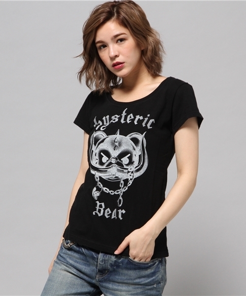 HYSTERIC GLAMOUR（ヒステリックグラマー）の「BEAR HEAD pt T-SH（Tシャツ/カットソー・レディース・ブラック・FREE）」の11枚目の写真