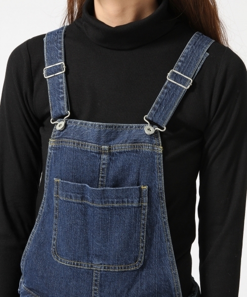 GLOBAL WORK（グローバルワーク）の「【一部店舗限定】CONE DENIM オーバーオール/727694（サロペット/オーバーオール・レディース・ネイビー・LARGE/MEDIUM/SMALL）」の5枚目の写真