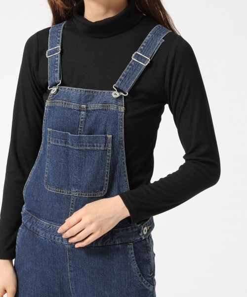 GLOBAL WORK（グローバルワーク）の「【一部店舗限定】CONE DENIM オーバーオール/727694（サロペット/オーバーオール・レディース・ネイビー・LARGE/MEDIUM/SMALL）」の8枚目の写真