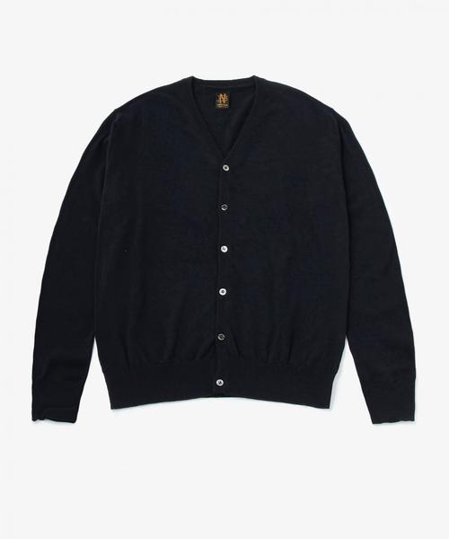 BATONER 黒 Vネック エルボーパッチワークカーディガン UNITED ARROWS（ユナイテッドアローズ）の「＜BATONER（バトナー