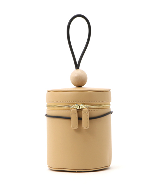 merlot plus(メルロープリュス)の「ウッドボールバニティー2wayショルダーバッグ2178(ハンドバッグ・レディース・ブラック/ブルーグリーン/ライトグレー/ブラウン/ベージュ/アイボリー/グレー・FREE)」の6枚目の写真