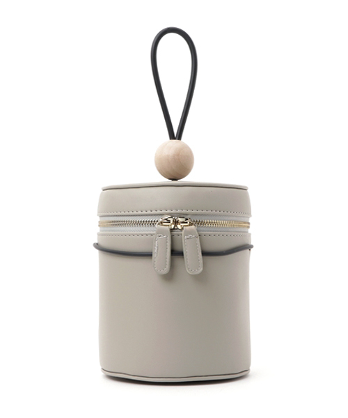 merlot plus(メルロープリュス)の「ウッドボールバニティー2wayショルダーバッグ2178(ハンドバッグ・レディース・ブラック/ブルーグリーン/ライトグレー/ブラウン/ベージュ/アイボリー/グレー・FREE)」の3枚目の写真