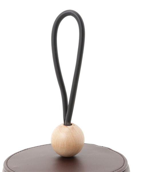 merlot plus(メルロープリュス)の「ウッドボールバニティー2wayショルダーバッグ2178(ハンドバッグ・レディース・ブラック/ブルーグリーン/ライトグレー/ブラウン/ベージュ/アイボリー/グレー・FREE)」の9枚目の写真