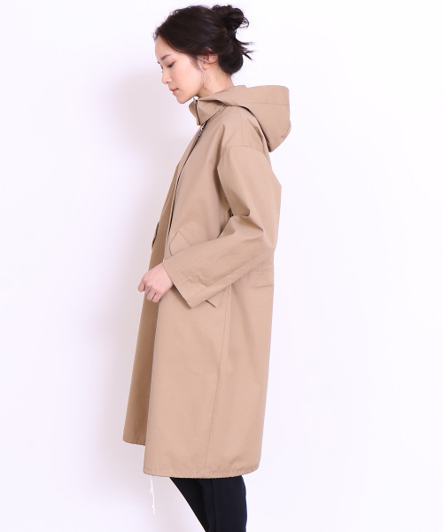 36Quatre-Neuf（カトルナフ）の「ミリタリーコート【Domani 2017年05月号 P.69掲載】（モッズコート・レディース・ベージュ/カーキ・FREE）」の4枚目の写真
