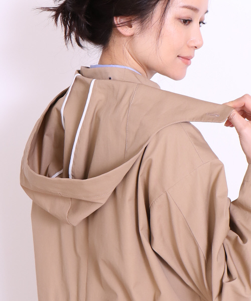 36Quatre-Neuf（カトルナフ）の「ミリタリーコート【Domani 2017年05月号 P.69掲載】（モッズコート・レディース・ベージュ/カーキ・FREE）」の6枚目の写真