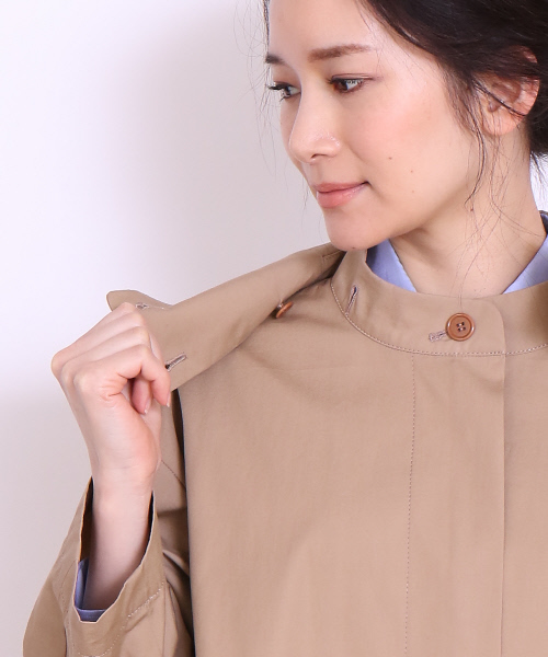 36Quatre-Neuf（カトルナフ）の「ミリタリーコート【Domani 2017年05月号 P.69掲載】（モッズコート・レディース・ベージュ/カーキ・FREE）」の7枚目の写真