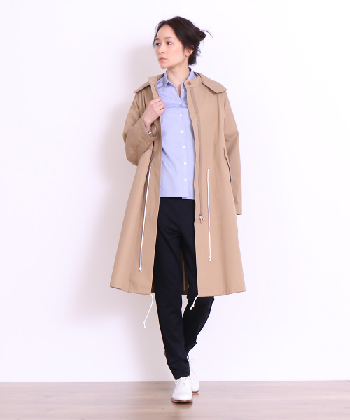 36Quatre-Neuf（カトルナフ）の「ミリタリーコート【Domani 2017年05月号 P.69掲載】（モッズコート・レディース・ベージュ/カーキ・FREE）」の13枚目の写真