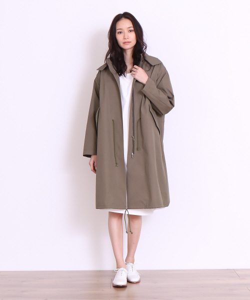 36Quatre-Neuf（カトルナフ）の「ミリタリーコート【Domani 2017年05月号 P.69掲載】（モッズコート・レディース・ベージュ/カーキ・FREE）」の14枚目の写真