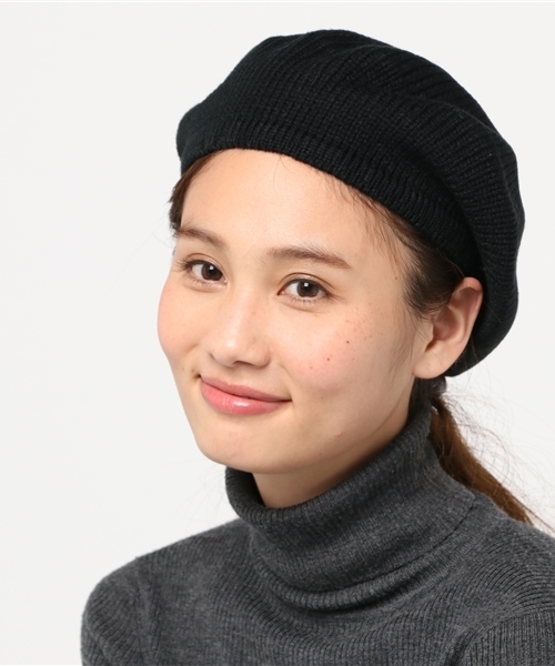 WEGO（ウィゴー）の「WEGO/ハイゲージニットベレー帽（ハンチング/ベレー帽・レディース・ブラック/ライトブラウン/グレー・FREE）」の7枚目の写真