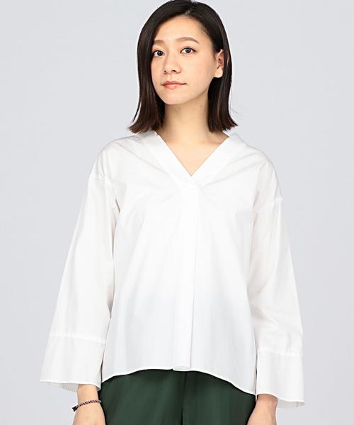 EN ROUTE(アンルート)の「BRISEMY(ブライズミー) BACK LACE-UP BLOUSE(シャツ/ブラウス・レディース・ホワイト/ブラック・FREE)」の10枚目の写真