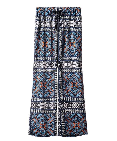 ASTRAET(アストラット)の「ASTRAET(アストラット)ジオメトリック ワイドパンツ(その他パンツ・レディース・ネイビー・0/1/00)」の1枚目の写真