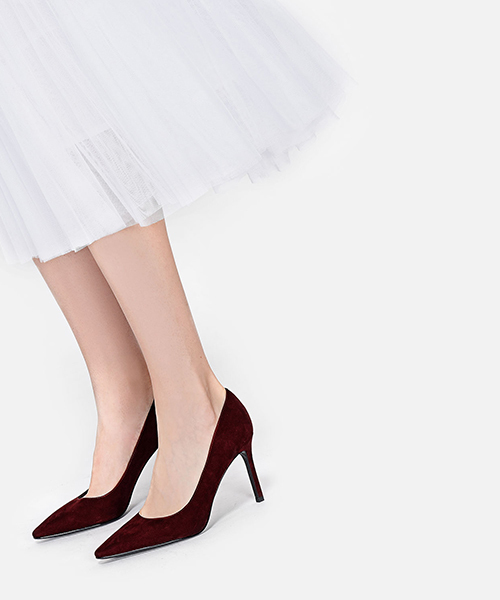 CHARLES & KEITH(チャールズ & キース)の「ポインテッドトゥパンプス / POINTED TOE PUMPS(パンプス・レディース・ブラック/ピンク/バーガンディー・22.5cm/24.5cm/23cm/25cm/23.5cm/24cm)」の7枚目の写真