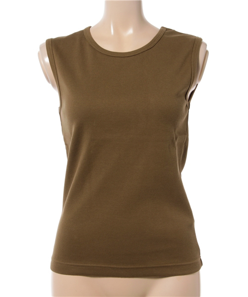 MOUSSY（マウジー）の「SLEEVELESS BASIC TOP（タンクトップ・レディース・オフホワイト/ライトブラウン/ブラック・FREE）」の10枚目の写真