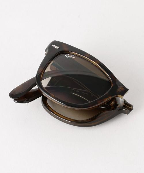 Ray-Ban（レイバン）の「＜RayBan＞FOLDING WAYFARER サングラス（サングラス・レディース・ブラウン・FREE）」の9枚目の写真
