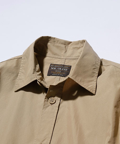 MR.OLIVE（ミスターオリーブ）の「C/N LIGHT WEATHER / PATCH POCKET SHIRT JACKET（シャツ/ブラウス・メンズ・アーミー/ベージュ/ネイビー・LARGE/MEDIUM/SMALL）」の7枚目の写真