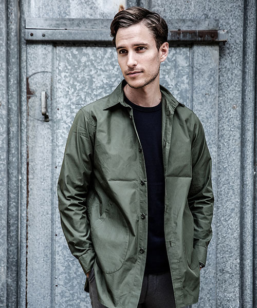 MR.OLIVE（ミスターオリーブ）の「C/N LIGHT WEATHER / PATCH POCKET SHIRT JACKET（シャツ/ブラウス・メンズ・アーミー/ベージュ/ネイビー・LARGE/MEDIUM/SMALL）」の16枚目の写真