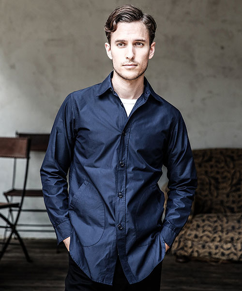 MR.OLIVE（ミスターオリーブ）の「C/N LIGHT WEATHER / PATCH POCKET SHIRT JACKET（シャツ/ブラウス・メンズ・アーミー/ベージュ/ネイビー・LARGE/MEDIUM/SMALL）」の12枚目の写真