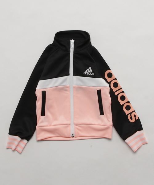 adidas(アディダス)の「G ESS ジャージ ジャケット(ジャージ・キッズ・ブルー系その他/ピンク系その他・110/120/130/140/150/160/100)」の2枚目の写真