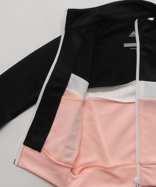 adidas(アディダス)の「G ESS ジャージ ジャケット(ジャージ・キッズ・ブルー系その他/ピンク系その他・110/120/130/140/150/160/100)」の4枚目の写真