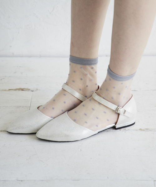 ORiental TRaffic（オリエンタルトラフィック）の「春夏★セパレートフラットパンプス★8119（パンプス・レディース・レインボー/シルバー/ブラック/イエロー・L/LL/M/S/3L/SS）」の3枚目の写真