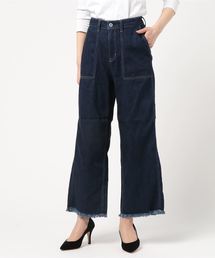 Green　Parks | 甘織りワイドデニムパンツ(デニムパンツ)