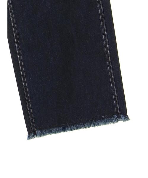 Green　Parks（グリーンパークス）の「甘織りワイドデニムパンツ（デニムパンツ・レディース・インディゴブルー/ライトインディゴブルー/ワンウォッシュ・M/L）」の14枚目の写真