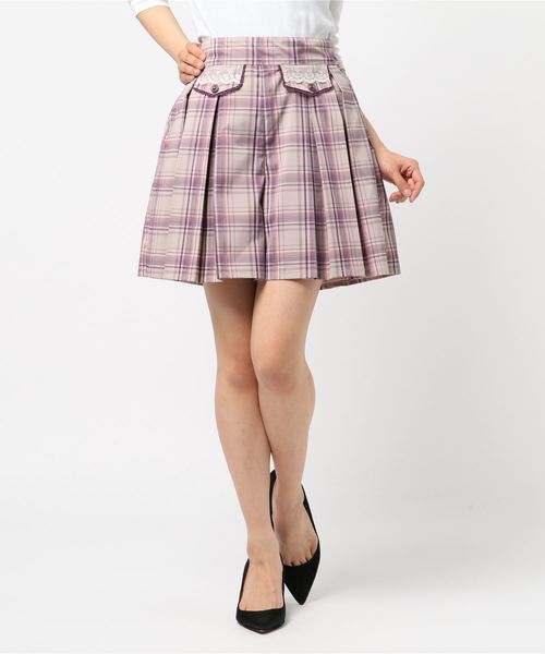 アクシーズファム　キュロットスカート ボックスプリーツキュロット｜アクシーズファムの通販｜&mall