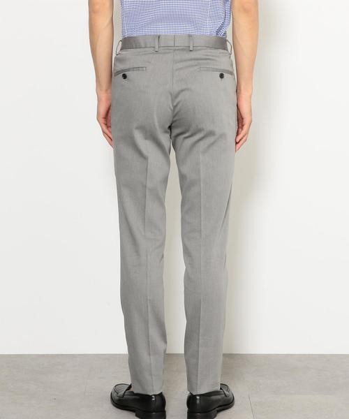 green label relaxing（グリーンレーベルリラクシング）の「COOL MOTION バーズアイ NP パンツ【接触冷感】◆（スラックス・メンズ・ライトグレー/ベージュ・SMALL/MEDIUM/LARGE/X-LARGE/X-SMALL）」の3枚目の写真