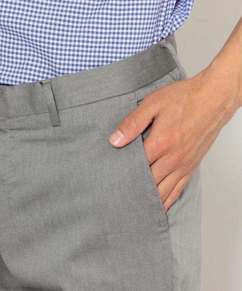 green label relaxing（グリーンレーベルリラクシング）の「COOL MOTION バーズアイ NP パンツ【接触冷感】◆（スラックス・メンズ・ライトグレー/ベージュ・SMALL/MEDIUM/LARGE/X-LARGE/X-SMALL）」の8枚目の写真