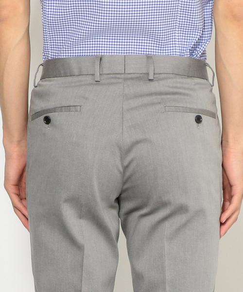 green label relaxing（グリーンレーベルリラクシング）の「COOL MOTION バーズアイ NP パンツ【接触冷感】◆（スラックス・メンズ・ライトグレー/ベージュ・SMALL/MEDIUM/LARGE/X-LARGE/X-SMALL）」の9枚目の写真